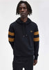 Fred Perry Hoodies  Tipped sleeve hooded sweat - black 