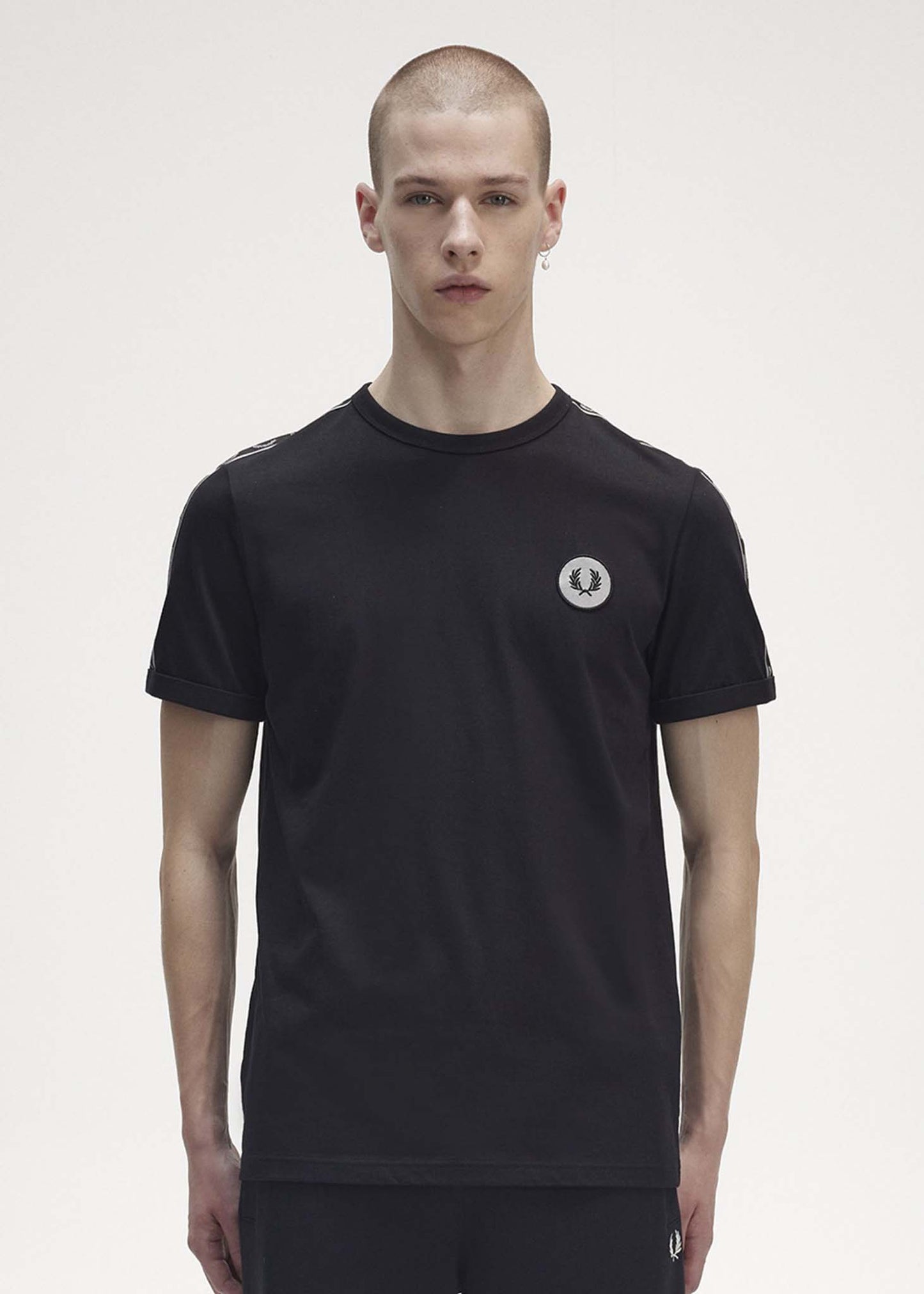 Fred Perry T-shirts  Reflective detail ringer tee - black reflective 