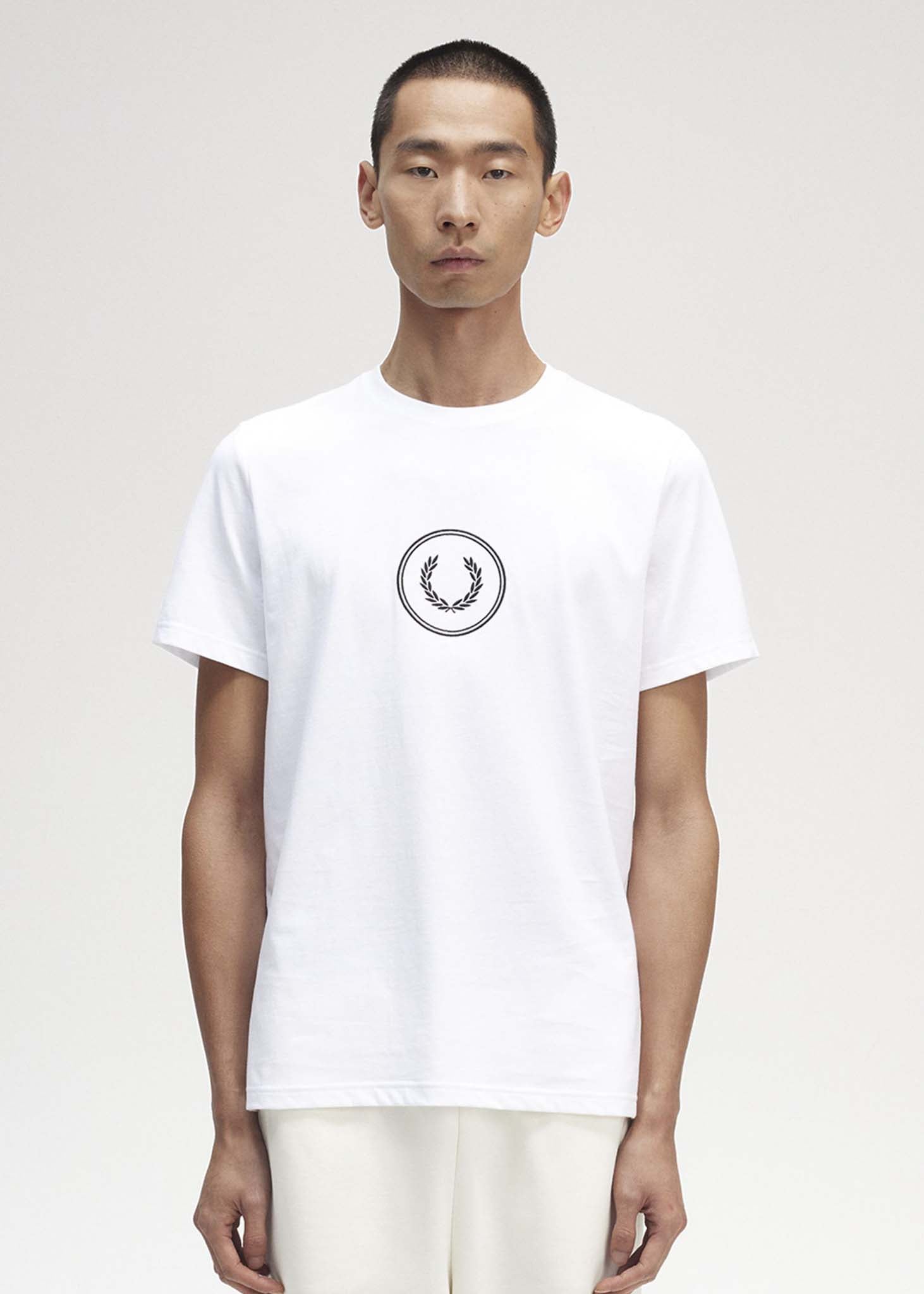 Fred Perry T-shirts  Circle branding t-shirt - white 