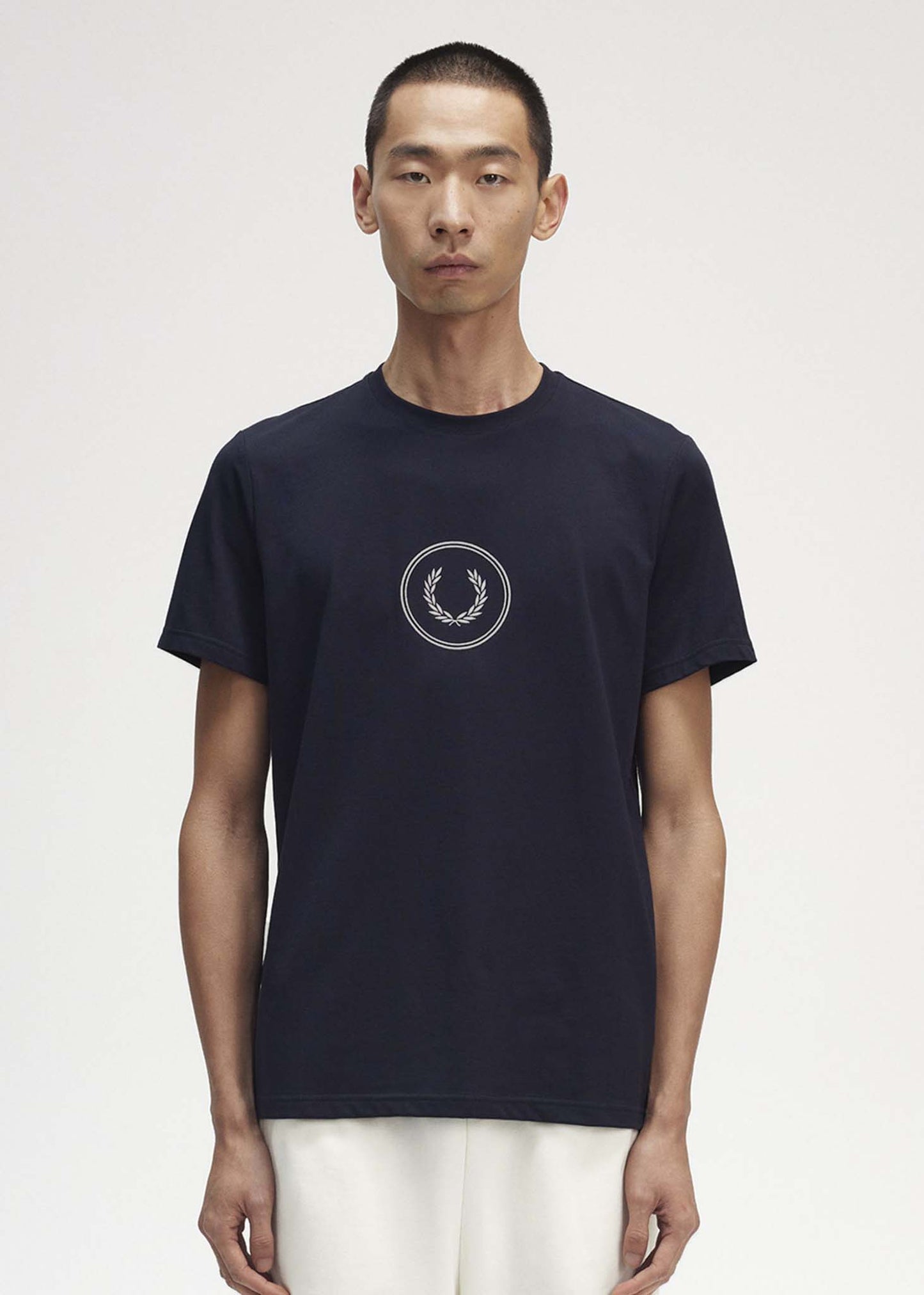 Fred Perry T-shirts  Circle branding t-shirt - navy 