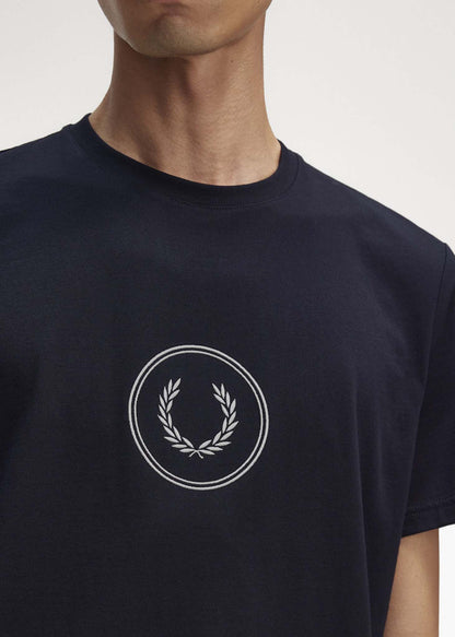 Fred Perry T-shirts  Circle branding t-shirt - navy 