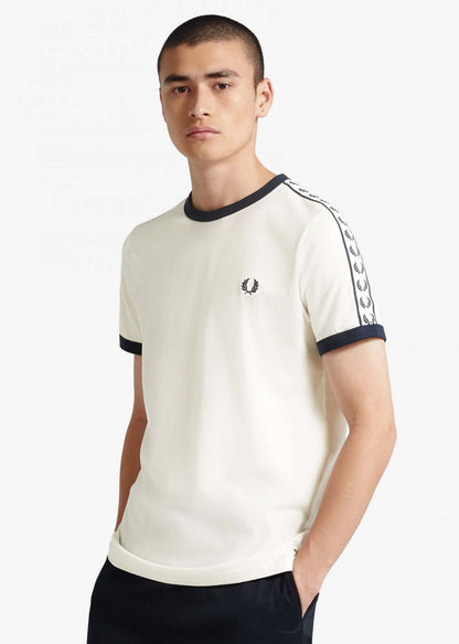 Fred Perry T-shirts  Taped ringer t-shirt - snow white 