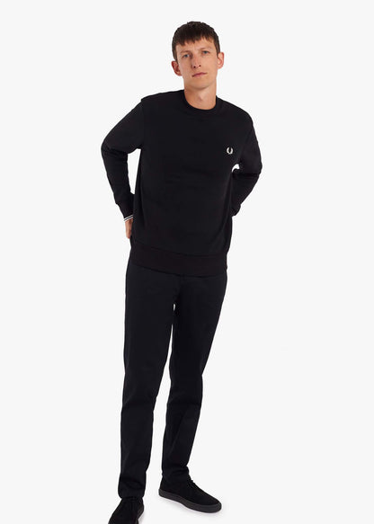 Fred Perry Truien  Crew neck sweatshirt - black 