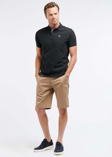 Barbour Polo's  Tartan pique polo - black stone 