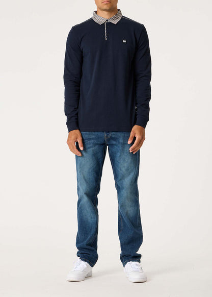 Weekend Offender Longsleeve Polo's  Tavarez - navy 