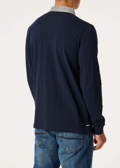 Weekend Offender Longsleeve Polo's  Tavarez - navy 