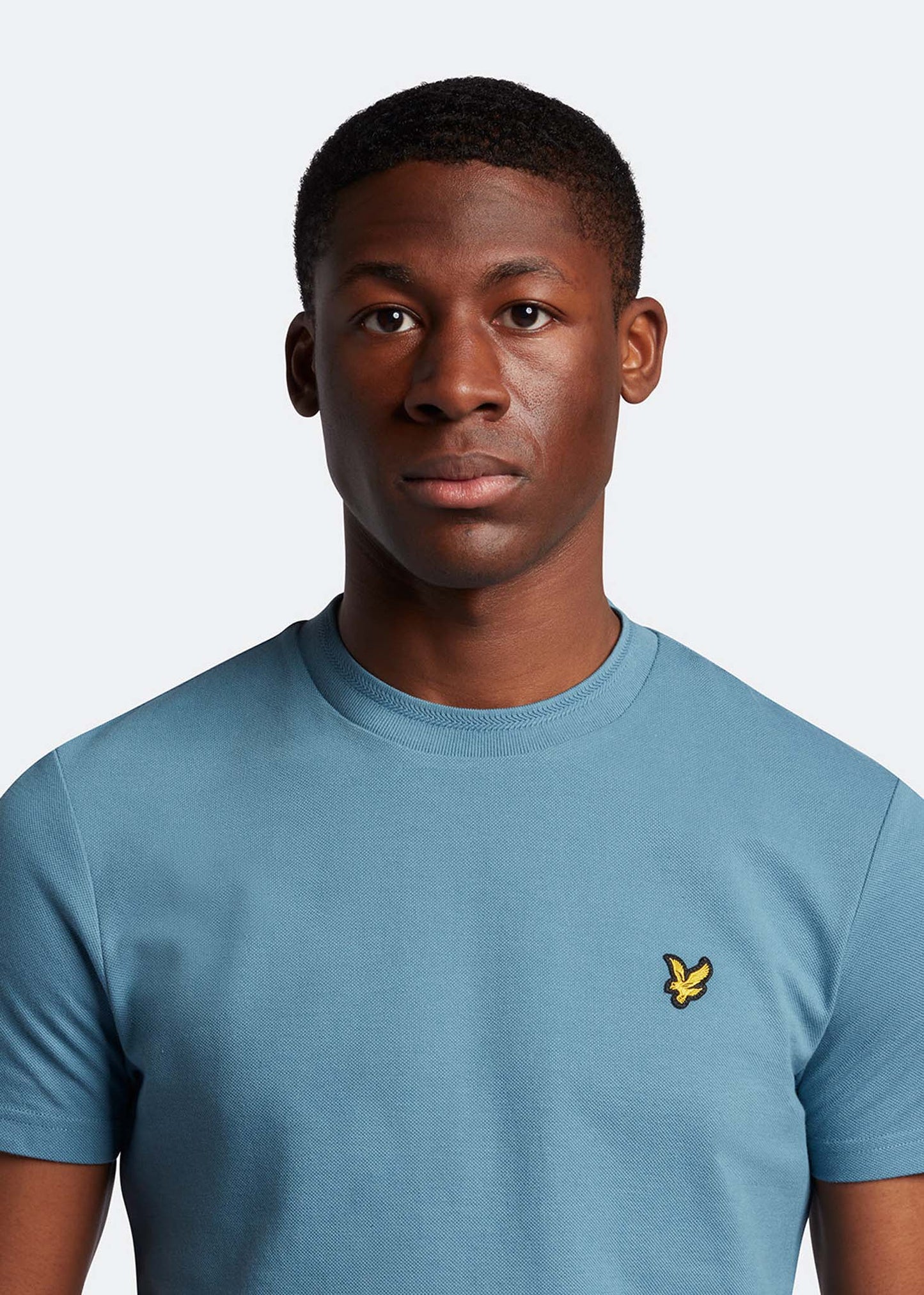 Lyle & Scott T-shirts  Crest tipped t-shirt - skipton blue 