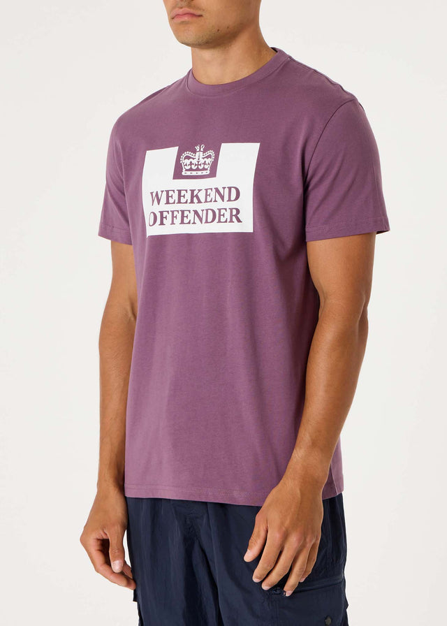 Weekend Offender T-shirts  Prison tee - dark grape 
