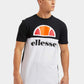 Ellesse T-shirts  Arbatax tee - black white 