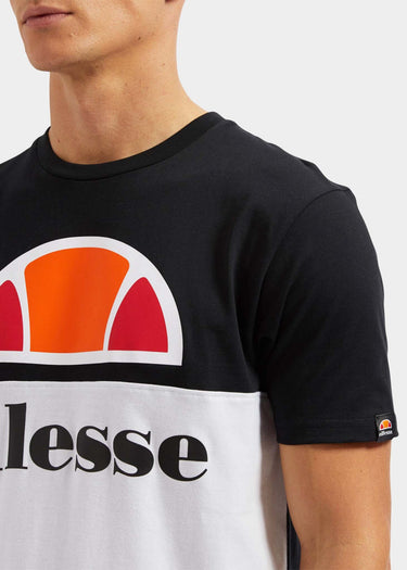 Ellesse T-shirts  Arbatax tee - black white 