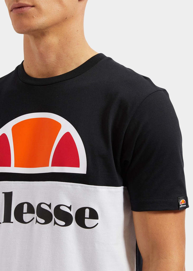 Ellesse T-shirts  Arbatax tee - black white 