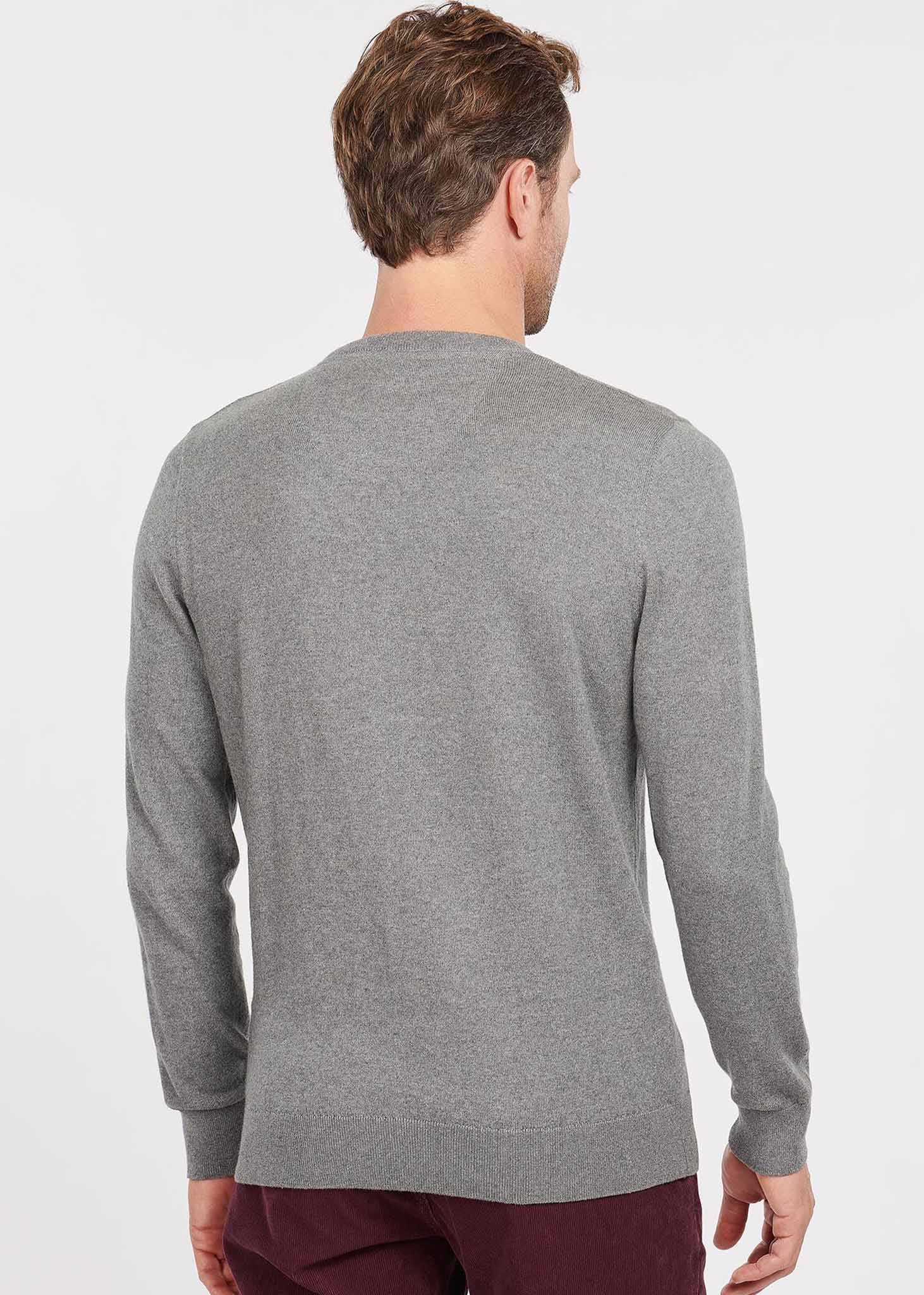 Barbour Truien  Essential cotton cashmere crew - grey marl 