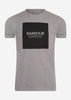 Barbour International T-shirts  Block tee - anthracite marl 