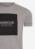 Barbour International T-shirts  Block tee - anthracite marl 