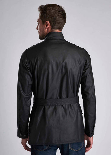 Barbour International Jassen  Slim international wax jacket - black 