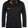 Barbour International Jassen  Slim international wax jacket - black 