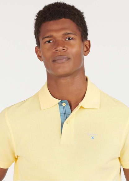 Barbour Polo's  Tartan pique polo - corn 