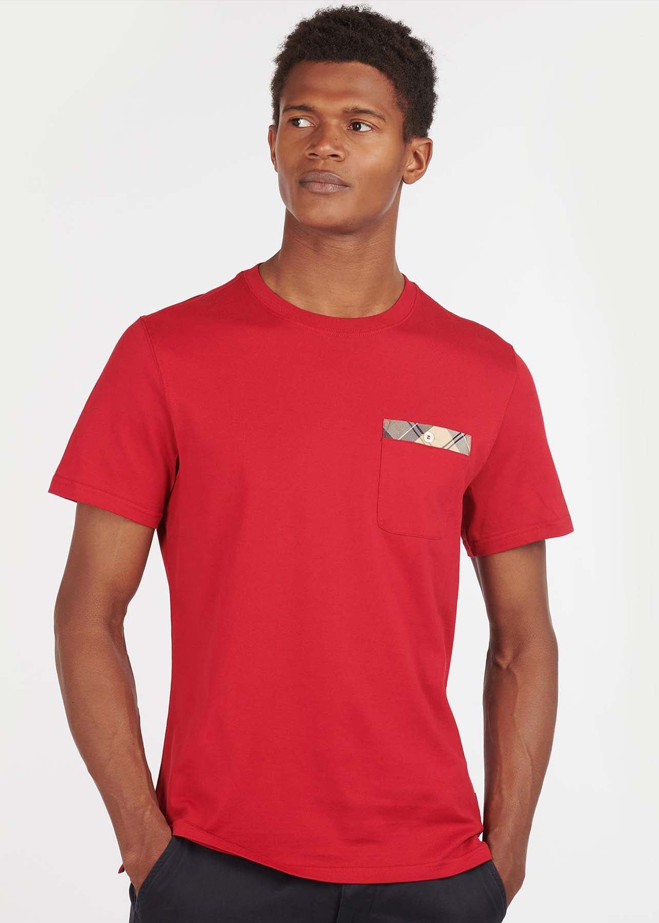 Barbour T-shirts  Durness pocket tee - chilli red 