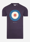 Ben Sherman T-shirts  Signature aw target tee - purple 