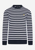 Lyle & Scott Truien  Breton stripe jumper - dark navy 