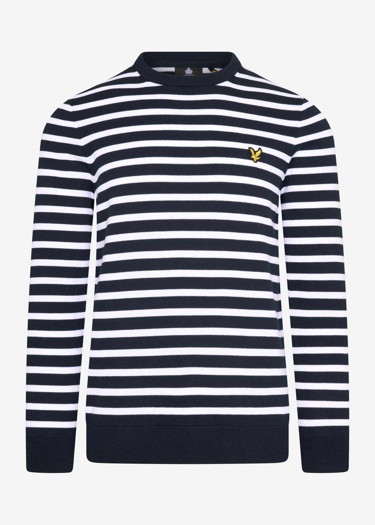 Lyle & Scott Truien  Breton stripe jumper - dark navy 