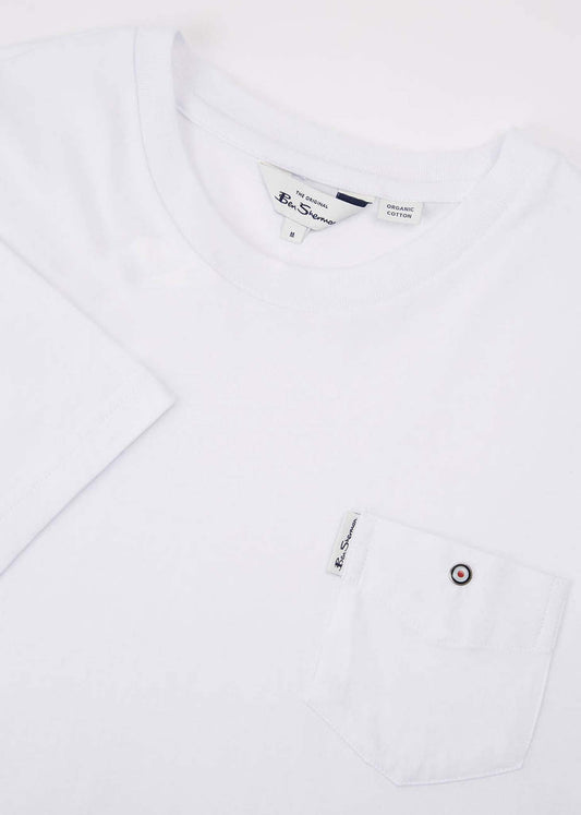 Ben Sherman T-shirts  Signature pocket tee - white 