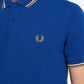 Fred Perry Polo's  Twin tipped fred perry shirt - mid blue 
