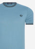 Fred Perry T-shirts  Twin tipped t-shirt - ash blue 