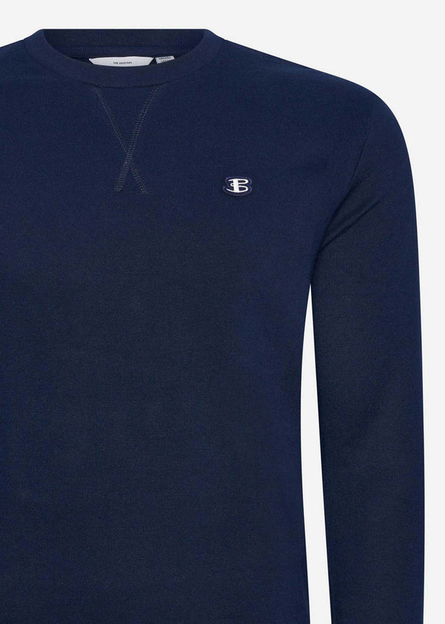 Ben Sherman Truien  B logo crew - marine dark 