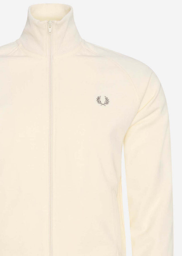 Fred Perry Vesten  Tonal taped track jacket - ecru 