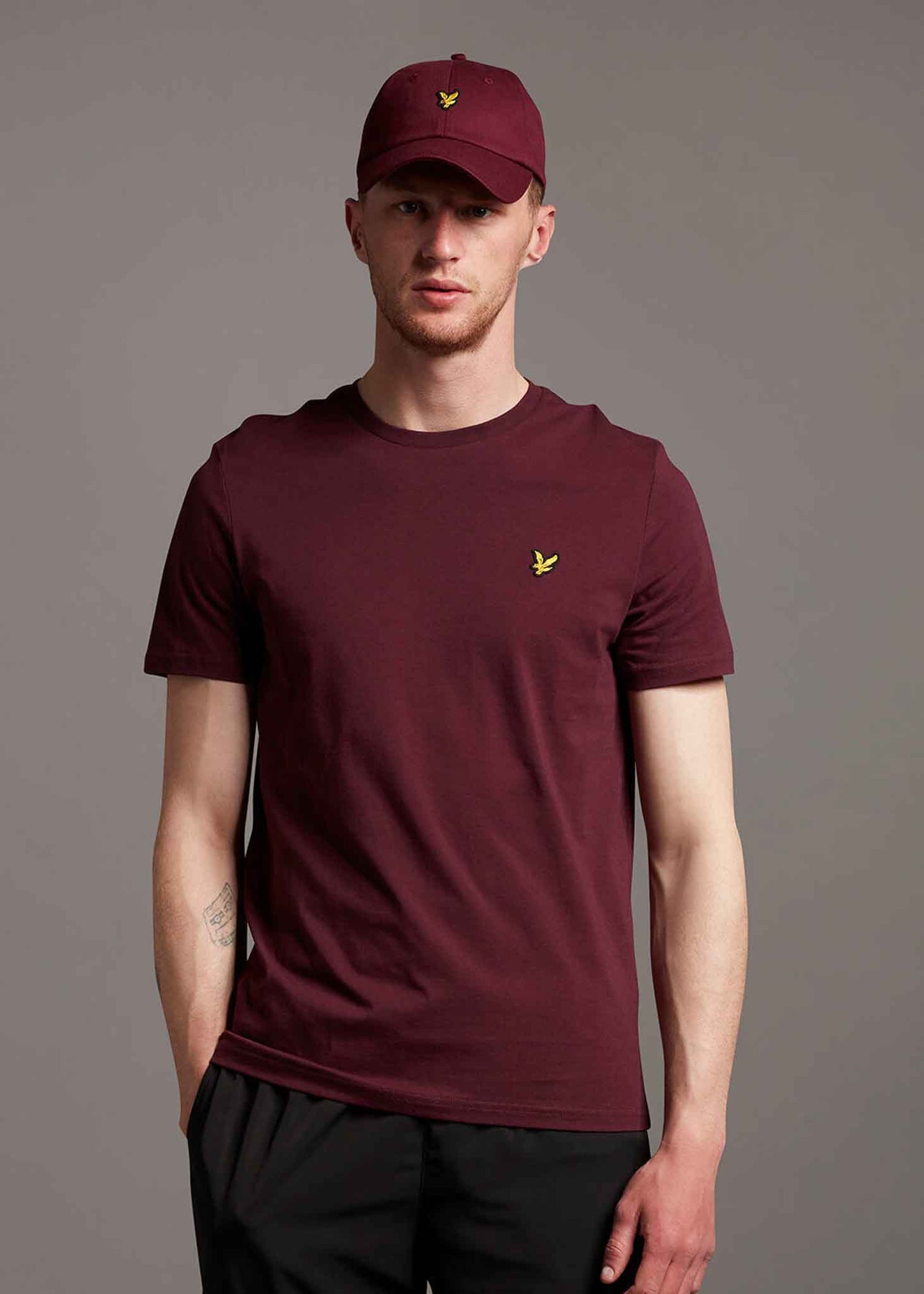 Lyle & Scott T-shirts  Plain t-shirt - burgundy 