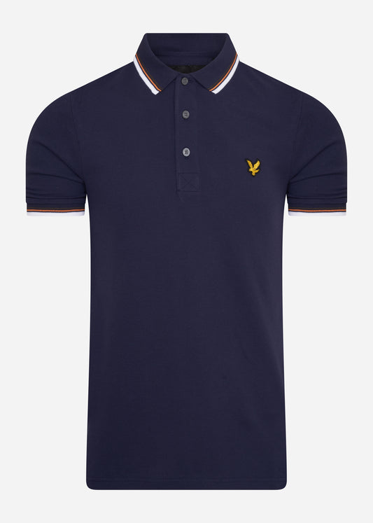 Lyle & Scott Polo's  Tipped polo - navy white 