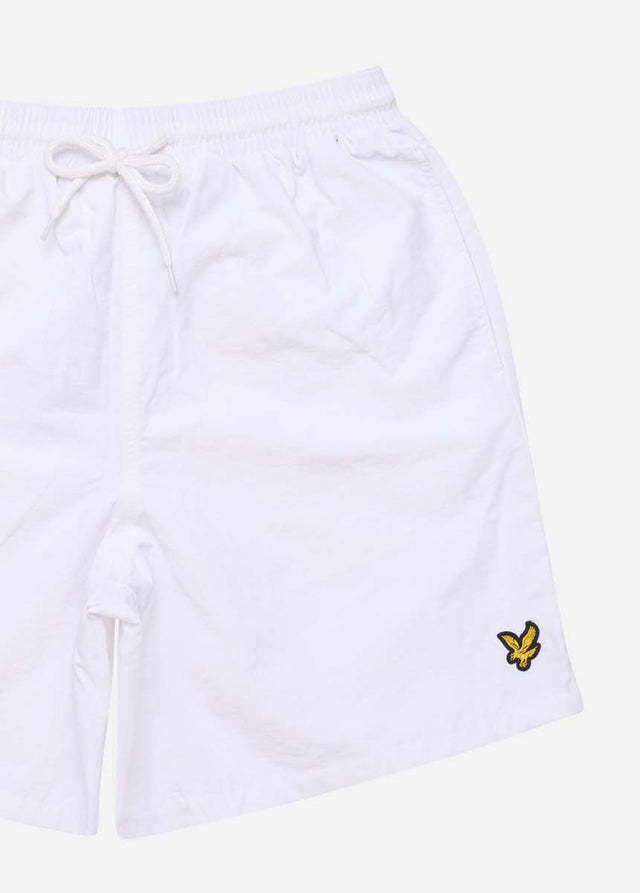 Lyle & Scott Zwembroeken  Plain swimshort - white 