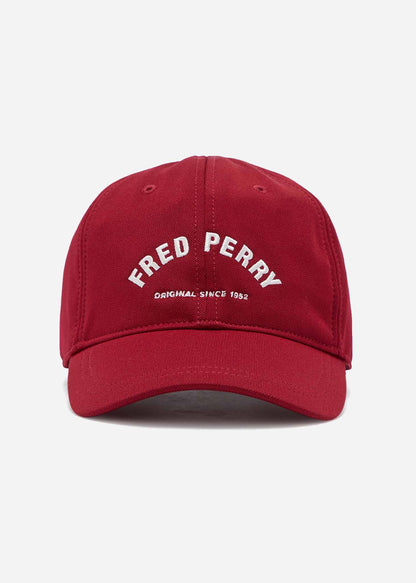 Fred Perry Petten  Arch branded tricot cap - blood 