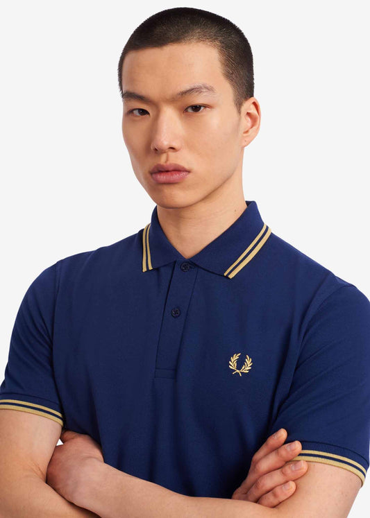 Fred Perry Polo's  Twin tipped fred perry shirt - french navy 