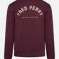 Fred Perry Truien  Fred Perry embroidered sweat - mahogany 