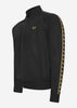 Fred Perry Vesten  Gold tape bomber track jacket - black 