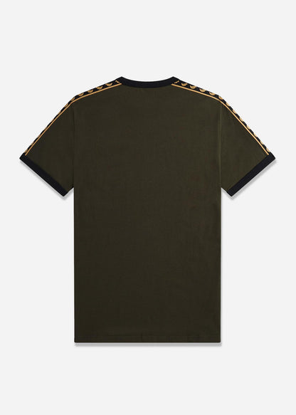 Fred Perry T-shirts  Gold taped ringer t-shirt - hunting green 