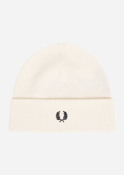 Fred Perry Mutsen  Merino wool beanie - ecru 