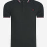 Fred Perry Polo's  Twin tipped fred perry shirt - night green 
