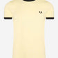Fred Perry T-shirts  Ringer t-shirt - lemon sorbet 