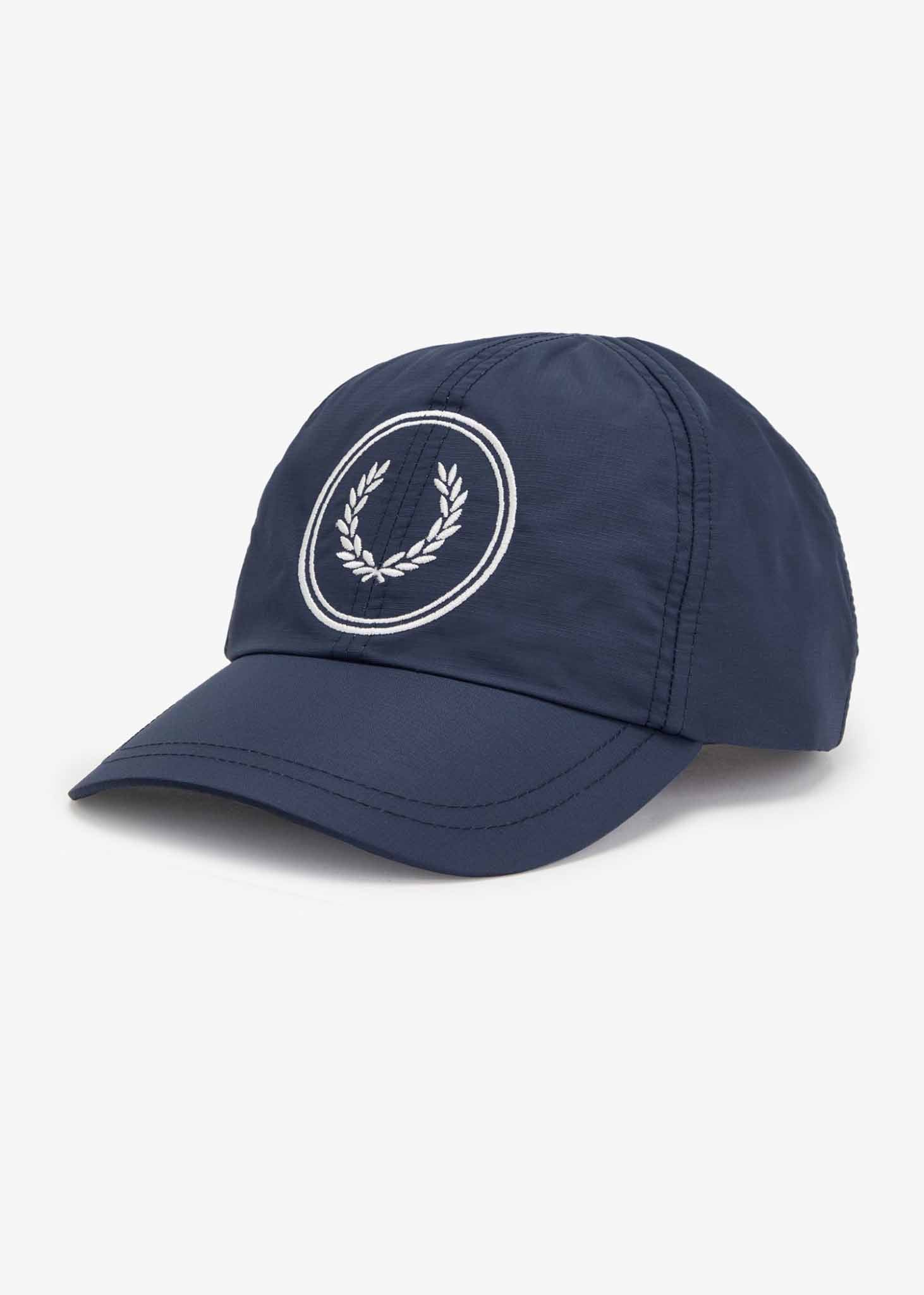Fred Perry Petten  Circle branded ripstop cap - navy 