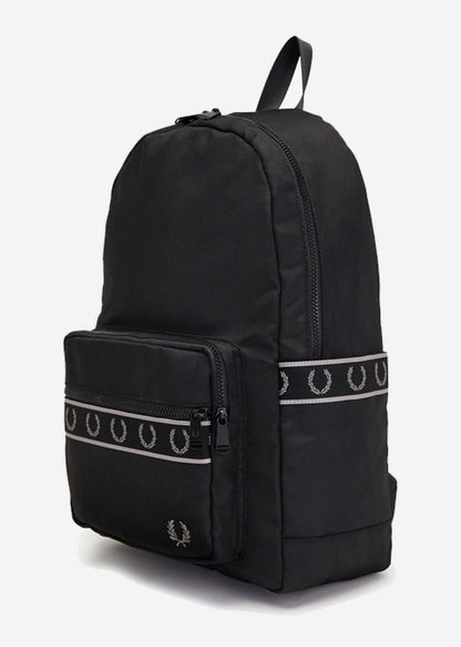 Fred Perry Tassen  Contrast tape track backpack - black 