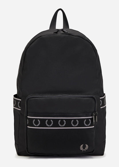 Fred Perry Tassen  Contrast tape track backpack - black 