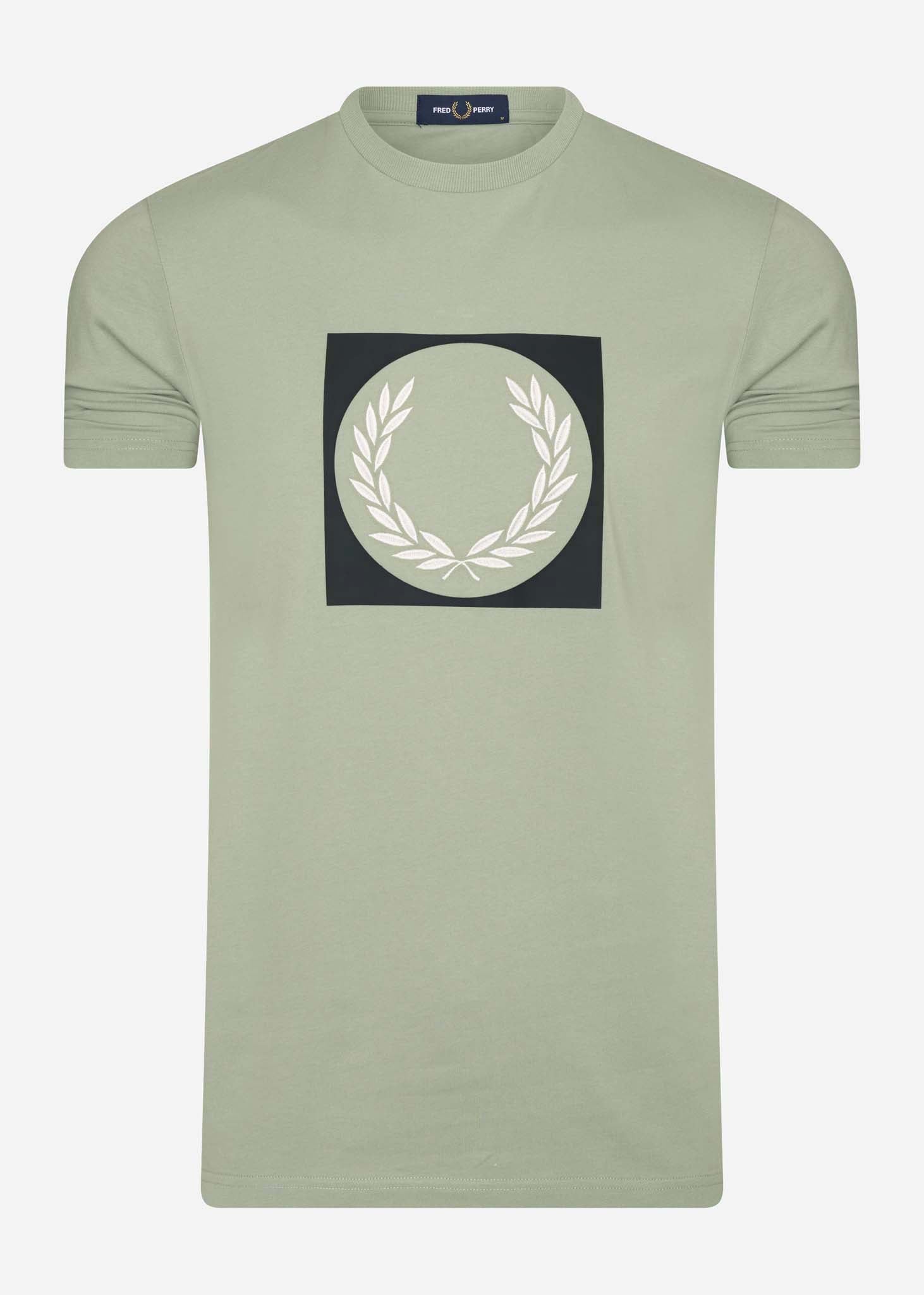 Fred Perry T-shirts  Laurel wreath graphic t-shirt - seagrass 