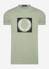 Fred Perry T-shirts  Laurel wreath graphic t-shirt - seagrass 