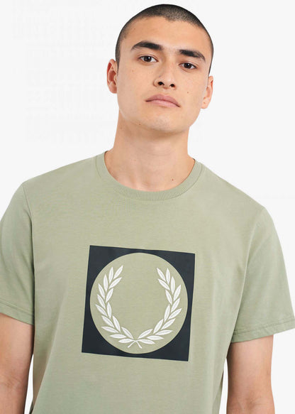 Fred Perry T-shirts  Laurel wreath graphic t-shirt - seagrass 