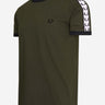 Fred Perry T-shirts  Taped ringer t-shirt - hunting green 