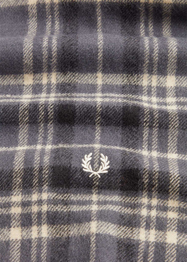 Fred Perry Sjaals  Redacted tartan scarf - gunmetal 
