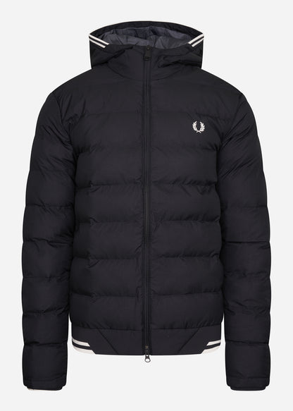 Fred Perry Jassen  Hooded insulated jacket - black 